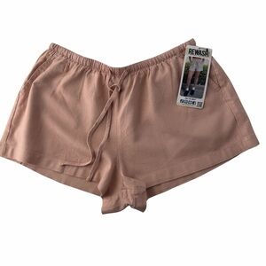 Rewash Brand NWT Blush Pink Summer Shorts Tie Waist Beach Comfy Casual Size M